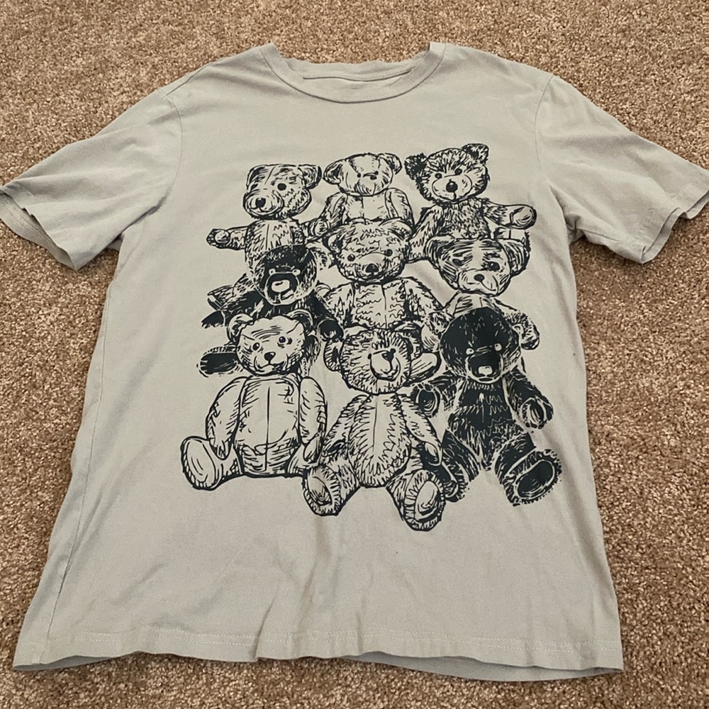 Cute Y2K teddy bear short sleeve